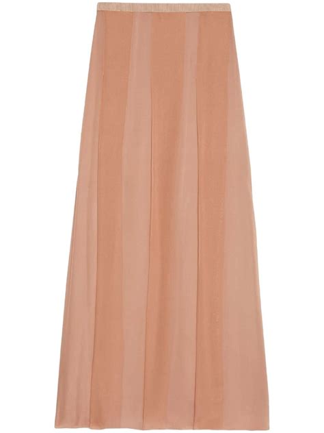 pleated gucci skirt|gucci maxi skirt.